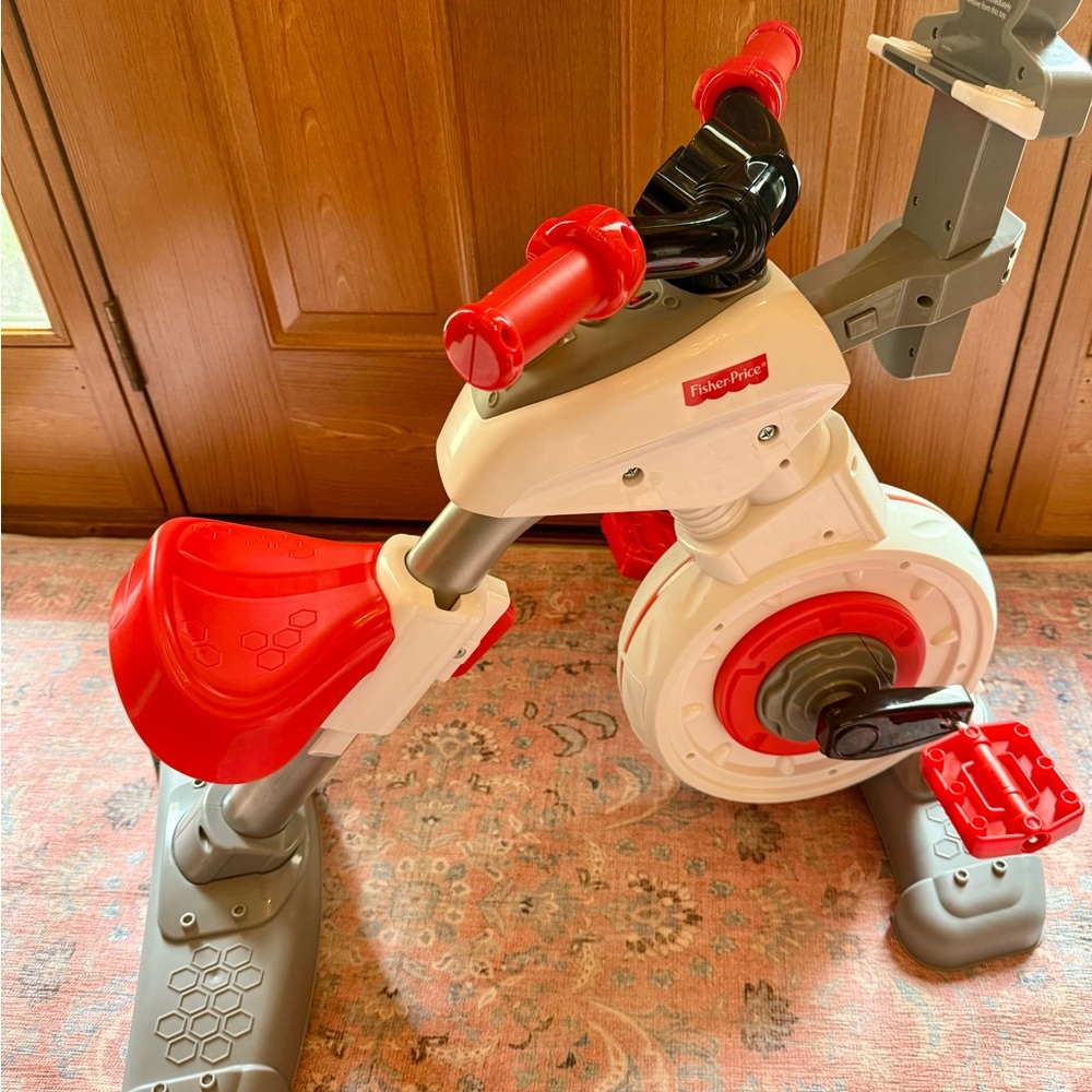 Fisher-Price Red and White Kids Activity Bike